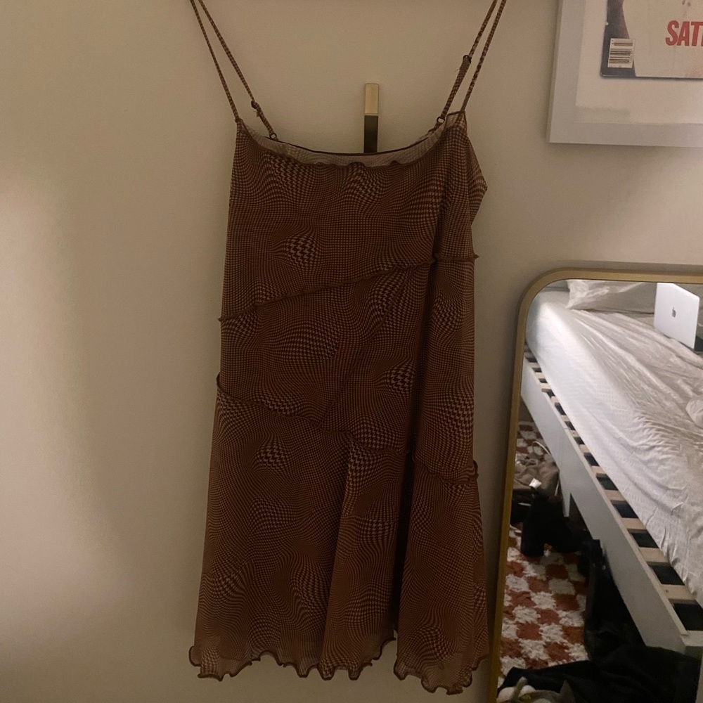 Urban outfitters moxie mesh mini dress